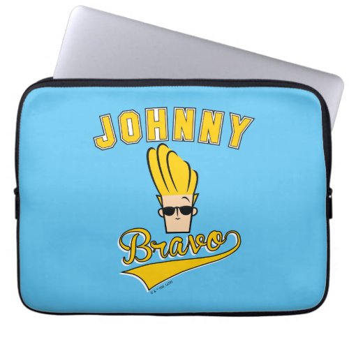Johnny Bravo Collegiate Graphic Laptop Sleeve