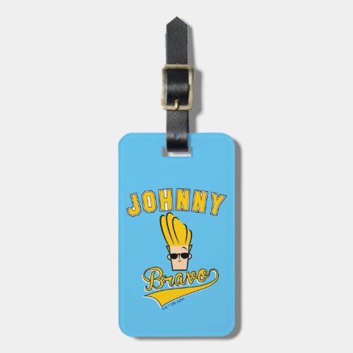 Johnny Bravo Collegiate Graphic Luggage Tag