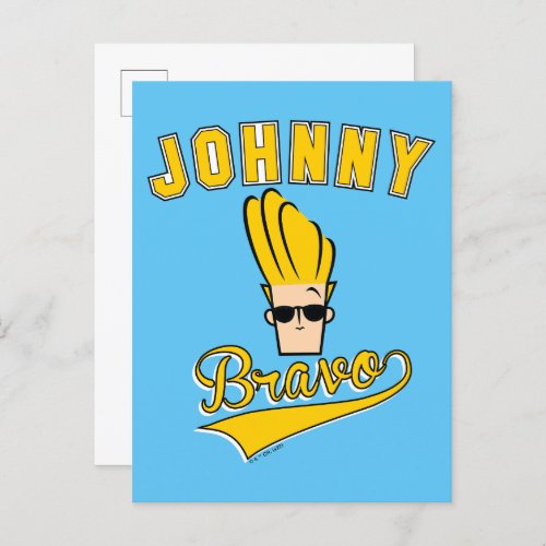 Johnny Bravo Collegiate Graphic Postcard