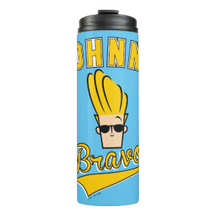 Johnny Bravo Collegiate Graphic Thermal Tumbler