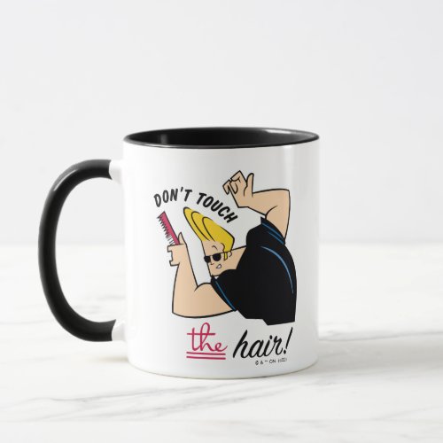 Johnny Bravo Comb _ Dont Touch The Hair Mug