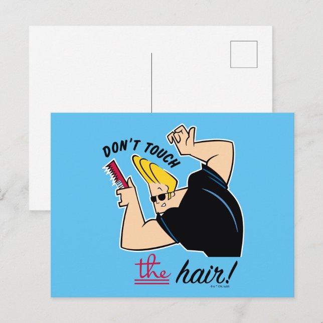 Johnny Bravo Comb - Don't Touch The Hair! Postcard (Front/Back)