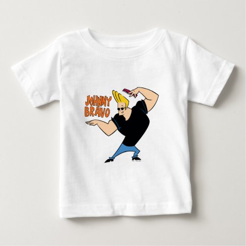 Johnny Bravo Combing Hair Baby T_Shirt