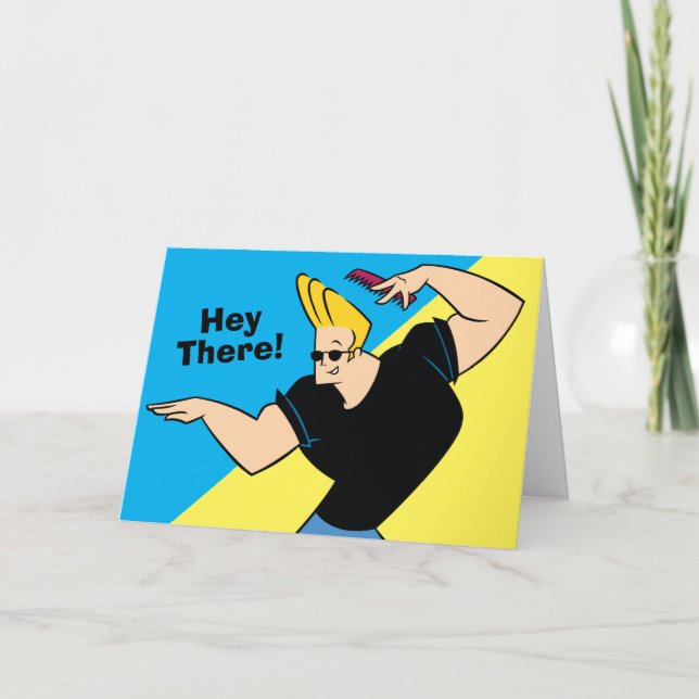 Johnny Bravo Combing Hair Card (Front)