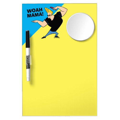 Johnny Bravo Combing Hair Dry Erase Board With Mirror