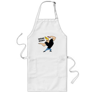 Johnny Bravo Combing Hair Long Apron
