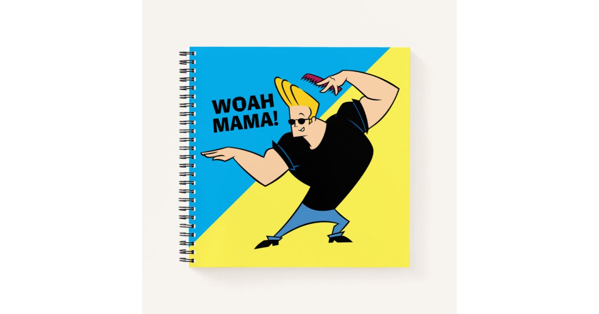 Johnny Bravo Combing Hair Notebook Zazzle Johnny Bravo Combing Hair Notebook Zazzle