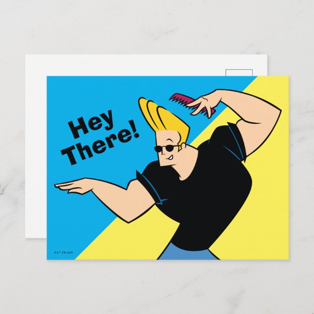 Johnny Bravo Combing Hair Postcard (Front/Back)