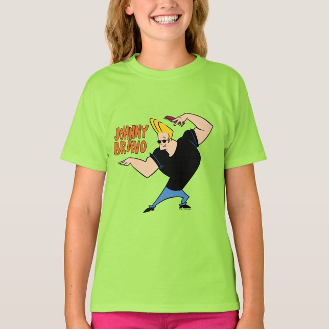 Johnny Bravo Combing Hair T-Shirt (Front)