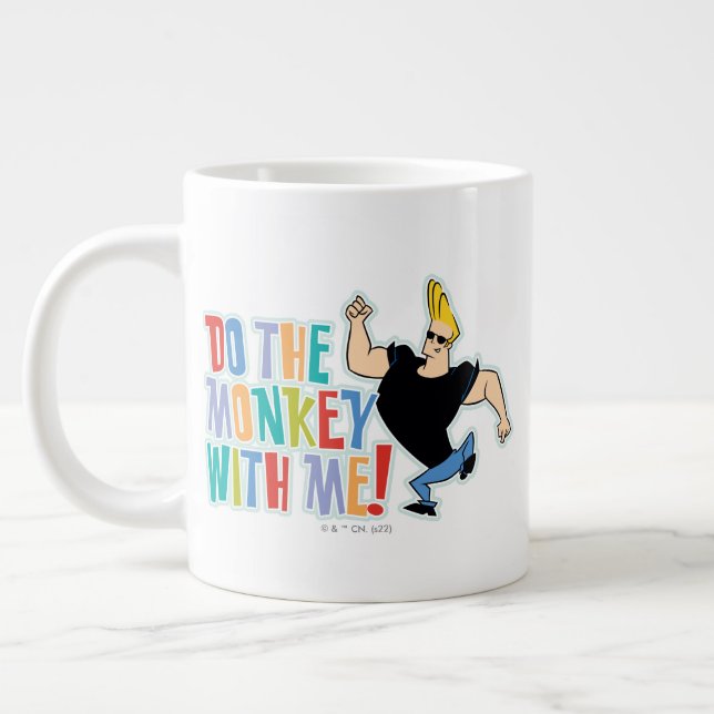 Johnny Bravo - Do The Monkey With Me! Giant Coffee Mug (Left)
