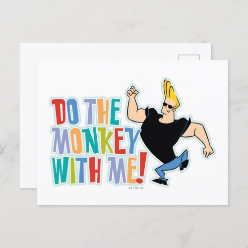 Johnny Bravo _ Do The Monkey With Me Postcard
