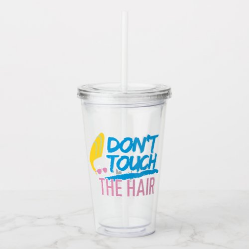 Johnny Bravo _ Dont Touch The Hair Graphic Acrylic Tumbler