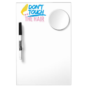 Johnny Bravo - Don't Touch The Hair Graphic Dry Erase Board With Mirror