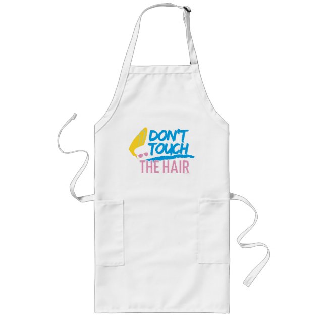 Johnny Bravo - Don't Touch The Hair Graphic Long Apron (Front)