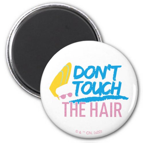 Johnny Bravo _ Dont Touch The Hair Graphic Magnet