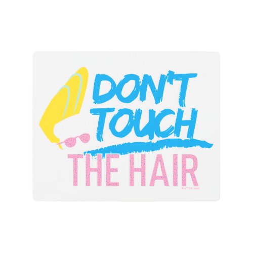 Johnny Bravo _ Dont Touch The Hair Graphic Metal Print