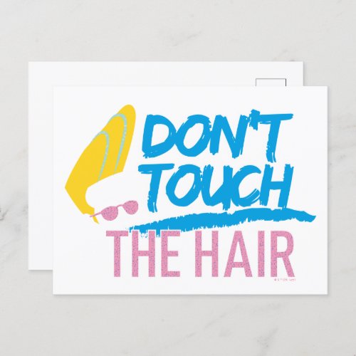 Johnny Bravo _ Dont Touch The Hair Graphic Postcard