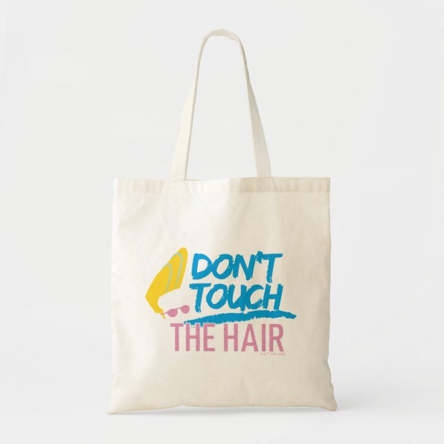 Johnny Bravo - Don't Touch The Hair Graphic Tote Bag (Front)