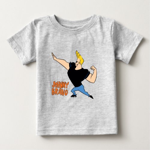 Johnny Bravo Flexing Baby T_Shirt
