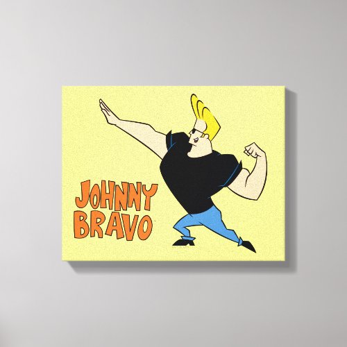 Johnny Bravo Flexing Canvas Print