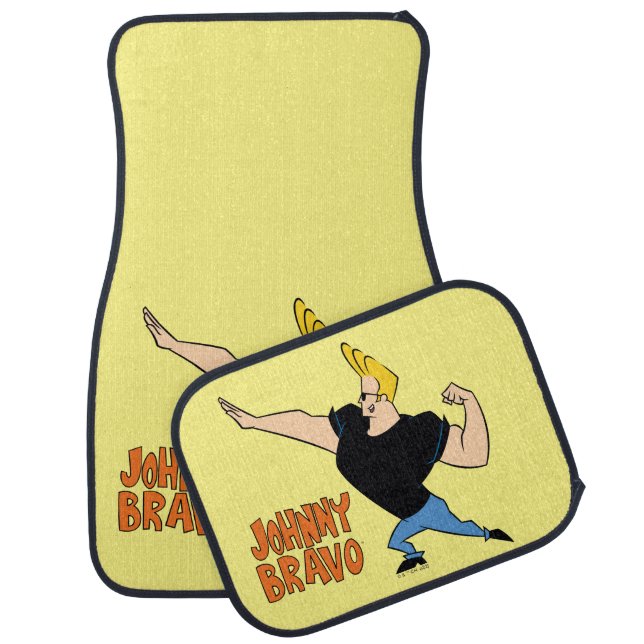 Johnny Bravo Flexing Car Floor Mat (Set)