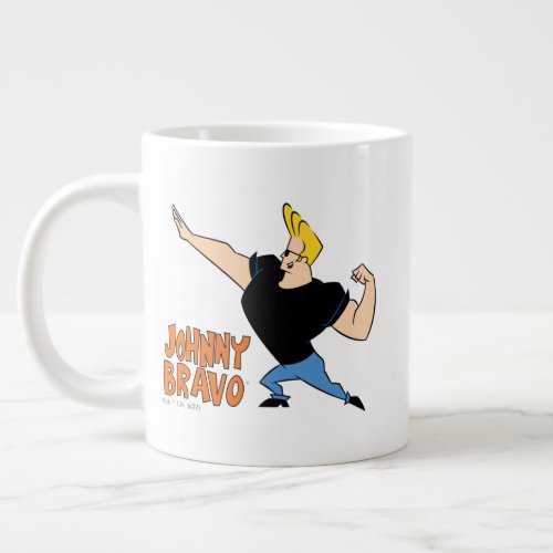 Johnny Bravo Flexing Giant Coffee Mug