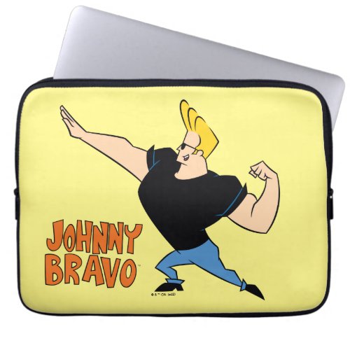 Johnny Bravo Flexing Laptop Sleeve