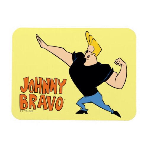 Johnny Bravo Flexing Magnet