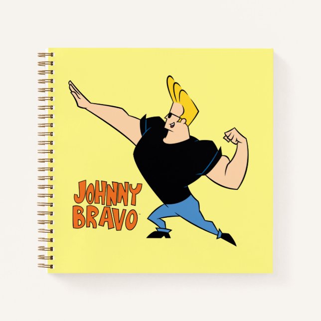 Johnny Bravo Flexing Notebook (Front)