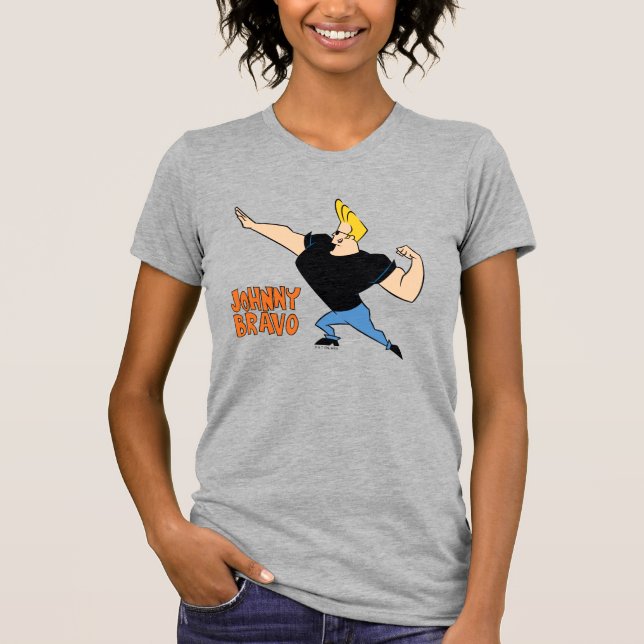 Johnny Bravo Flexing T-Shirt (Front)