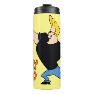 Johnny Bravo Flexing Thermal Tumbler