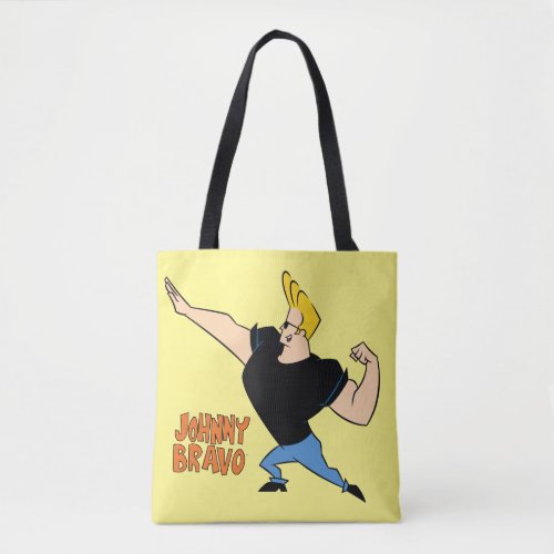 Johnny Bravo Flexing Tote Bag