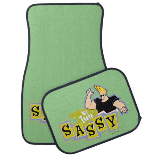 Johnny Bravo _ Hey There Sassy Car Floor Mat