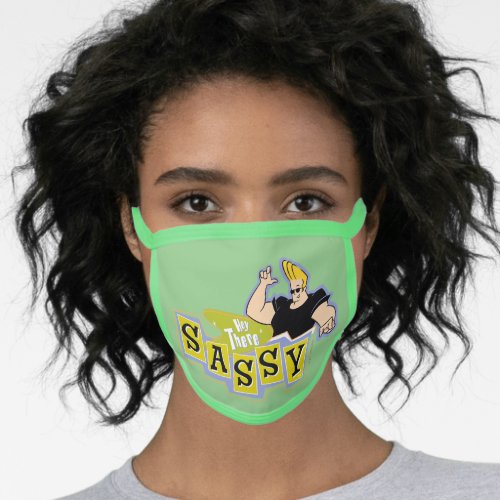 Johnny Bravo _ Hey There Sassy Face Mask