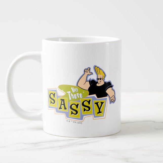 Johnny Bravo - Hey There Sassy Giant Coffee Mug (Left)