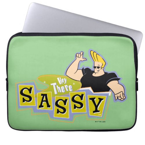 Johnny Bravo _ Hey There Sassy Laptop Sleeve