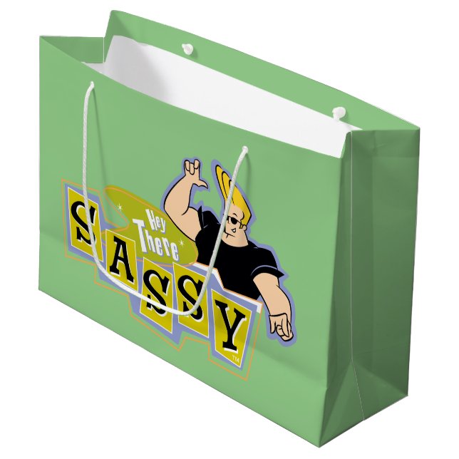 Johnny Bravo - Hey There Sassy Large Gift Bag (Front Angled)
