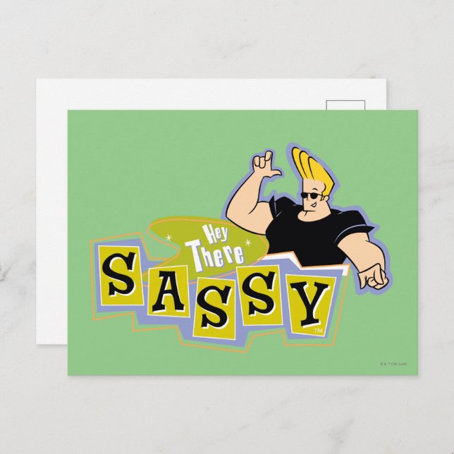 Johnny Bravo - Hey There Sassy Postcard (Front/Back)