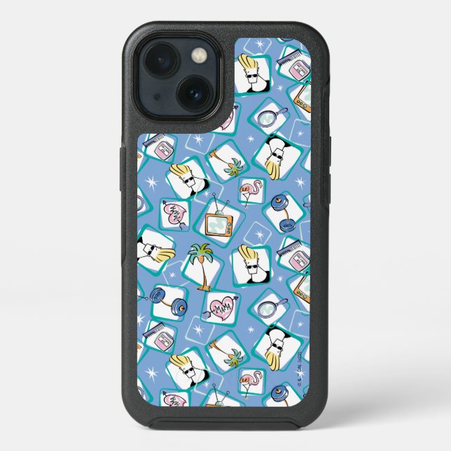 Johnny Bravo Icon Pattern Otterbox iPhone Case (Back)