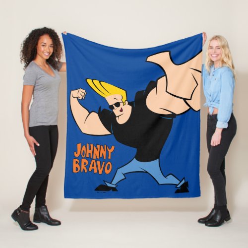 Johnny Bravo Iconic Pose Fleece Blanket