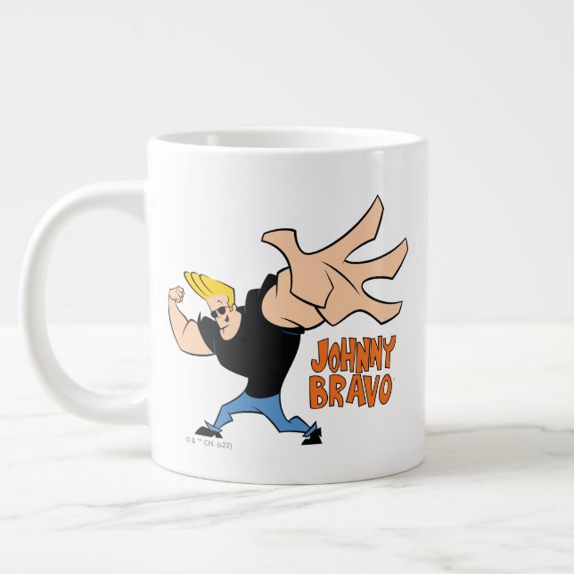Johnny Bravo Iconic Pose Giant Coffee Mug (Left)