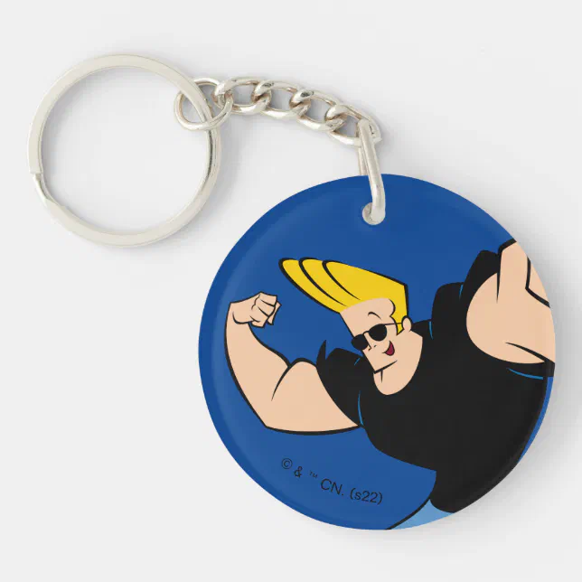 Johnny Bravo Iconic Pose Keychain | Zazzle