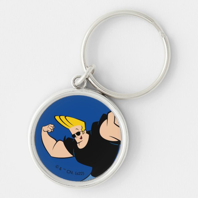 Johnny Bravo Iconic Pose Keychain (Front)