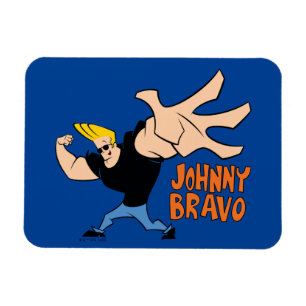 Johnny Bravo Iconic Pose Magnet