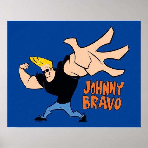 Johnny Bravo Iconic Pose Poster