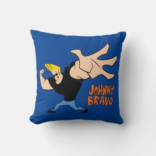 Johnny Bravo Iconic Pose Throw Pillow