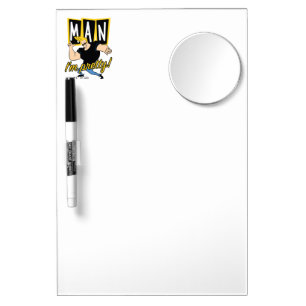 Johnny Bravo - Man I'm Pretty Dry Erase Board With Mirror