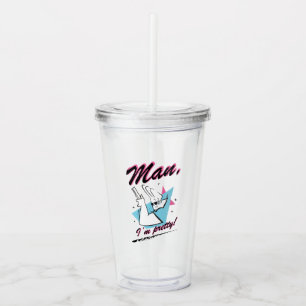 Johnny Bravo - Man I'm Pretty Retro Graphic Acrylic Tumbler