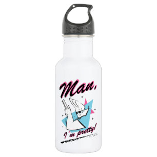 Johnny Bravo - Man I'm Pretty Retro Graphic Stainless Steel Water Bottle