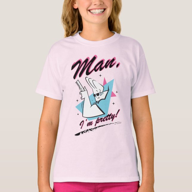 Johnny Bravo - Man I'm Pretty Retro Graphic T-Shirt (Front)